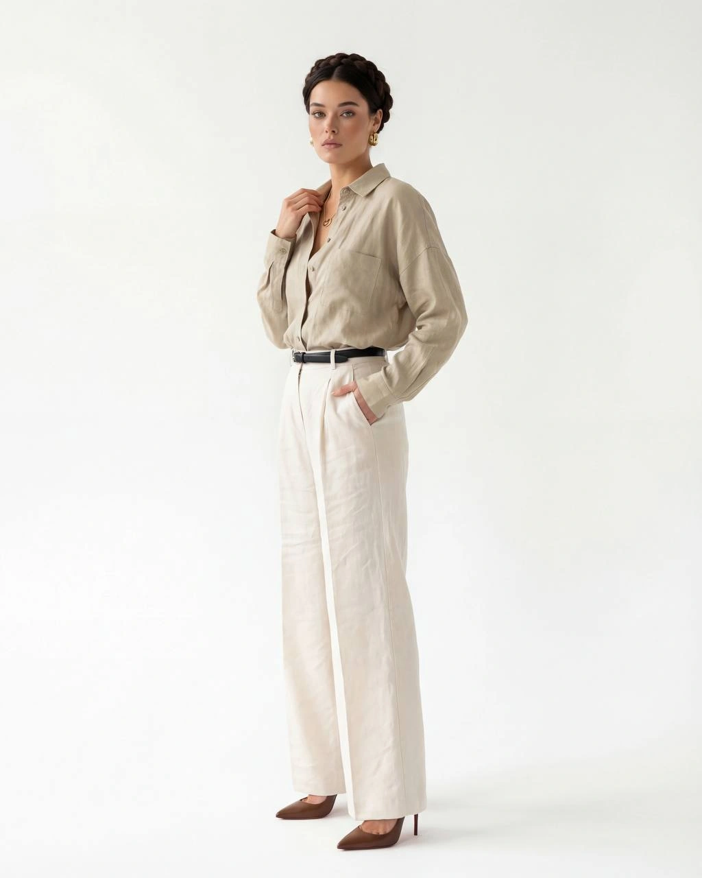 Льняная рубашка